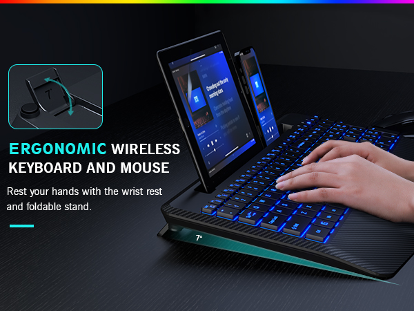 ergonomic keyboard adjustable tilt leg school supply