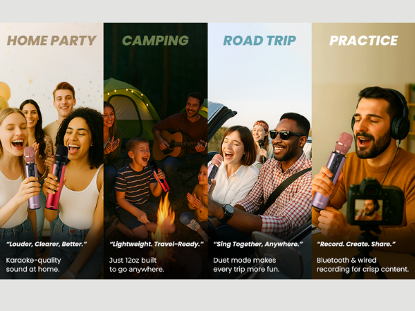 karaoke mic for party, family gathering, gift for kids