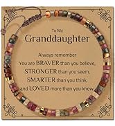 ZOKCC 30th 40th 50th 60th 70th 80th Birthday Gifts for Women, Natural Stone Bracelet Birthday Gif...