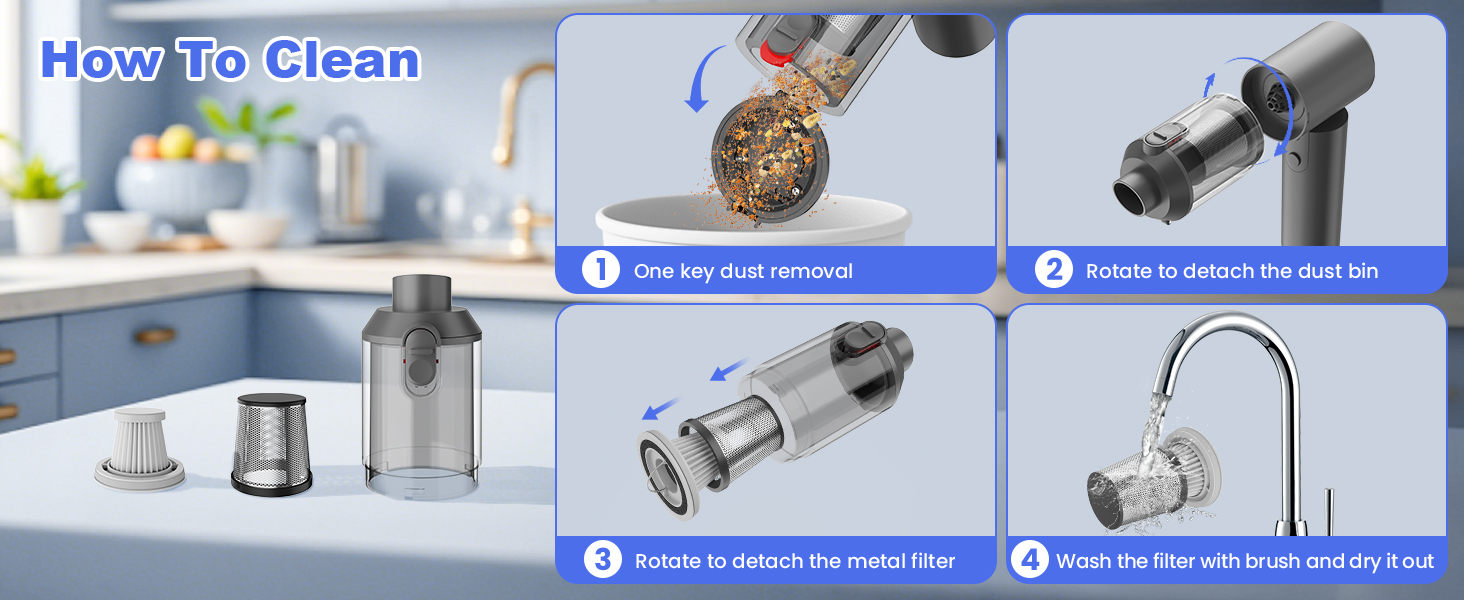 Arify Pro Car Vacuum Portable Cordless