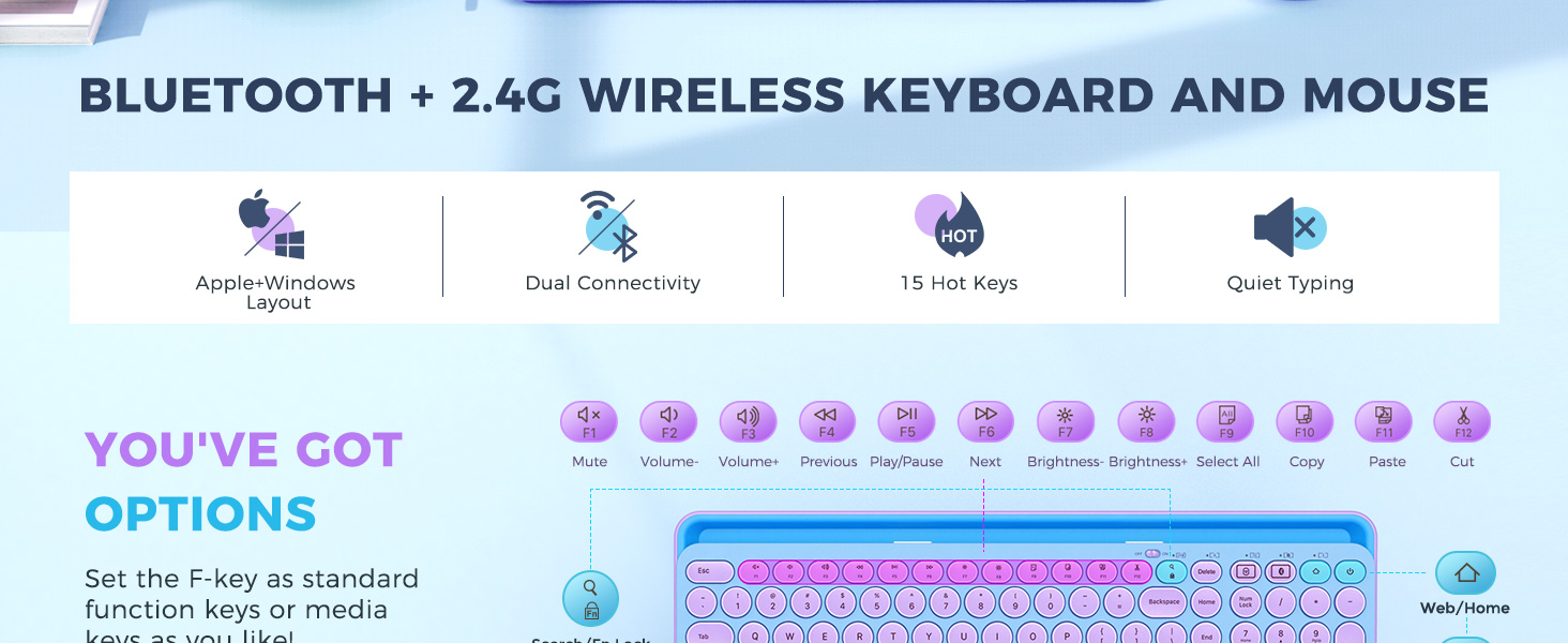 cute wireless keyboard mouse bluetooth keyboard and mouse for ipad keyboard mouse with number pad