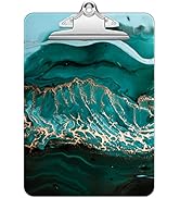 Rimilak Plastic Clipboards with Metal Clip, A4 Letter Size 9" x 12.5" Office Decorative Clipboard...