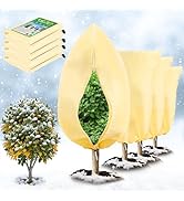 4 Pcs Plant Covers Freeze Protection, Reusable Winter Frost Cover for Outdoor Shrub &amp; Fruit Tree ...