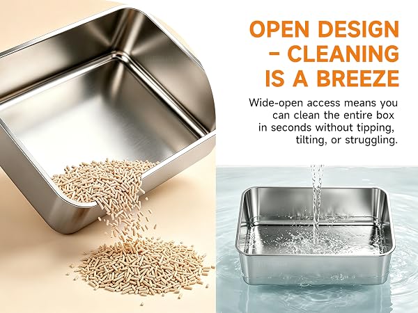OPEN DESIGN-CLEANING IS A BREEZE