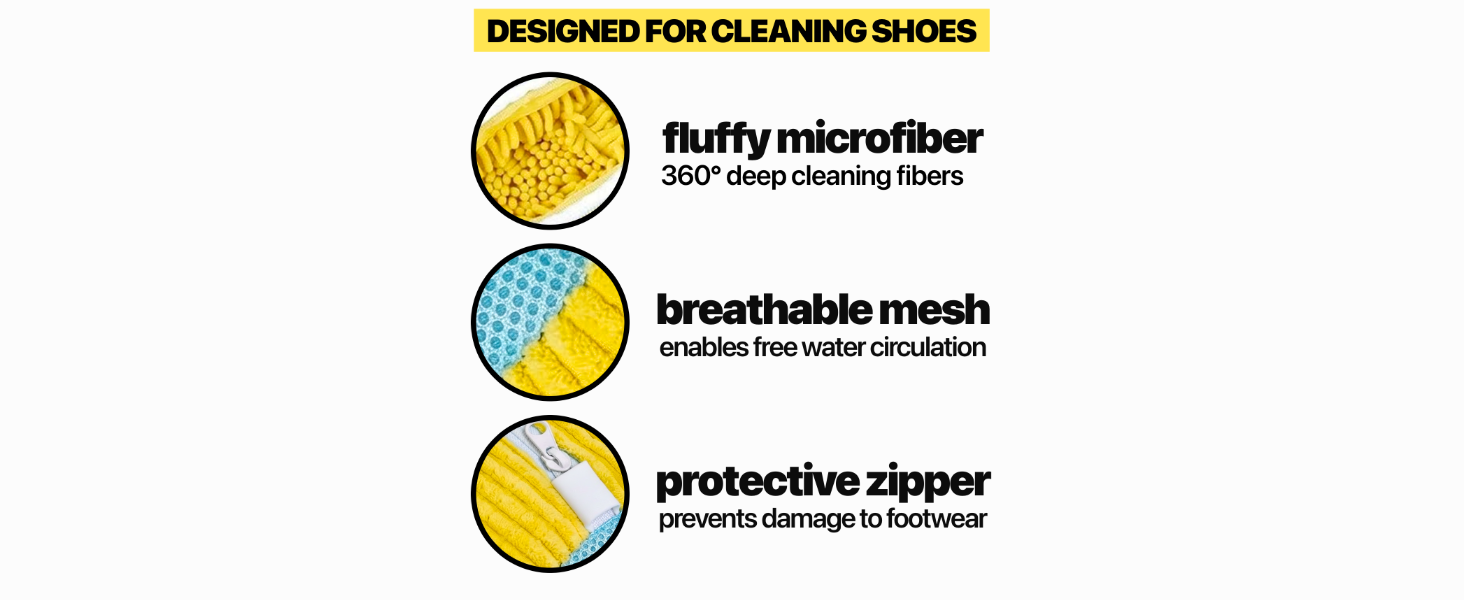 Shoe Washing Machine Bag - Laundry Shoe Bag for Washer and Dryer Shoe Cleaning Bags Yellow 2Pcs