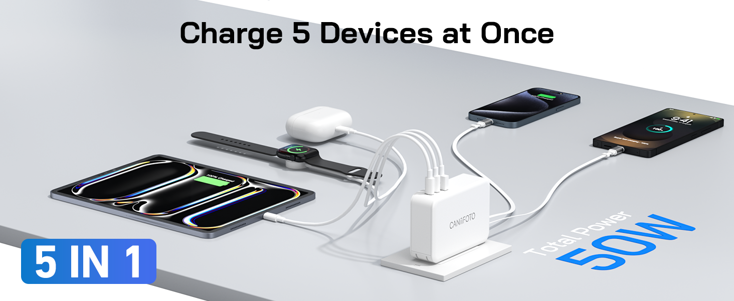 Charge 5 Devices at Once
