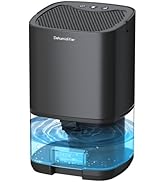 Dehumidifiers for Bedroom 35oz Small Dehumidifier for Home 2500 Cubic Feet(350sq ft) with 7 LED L...