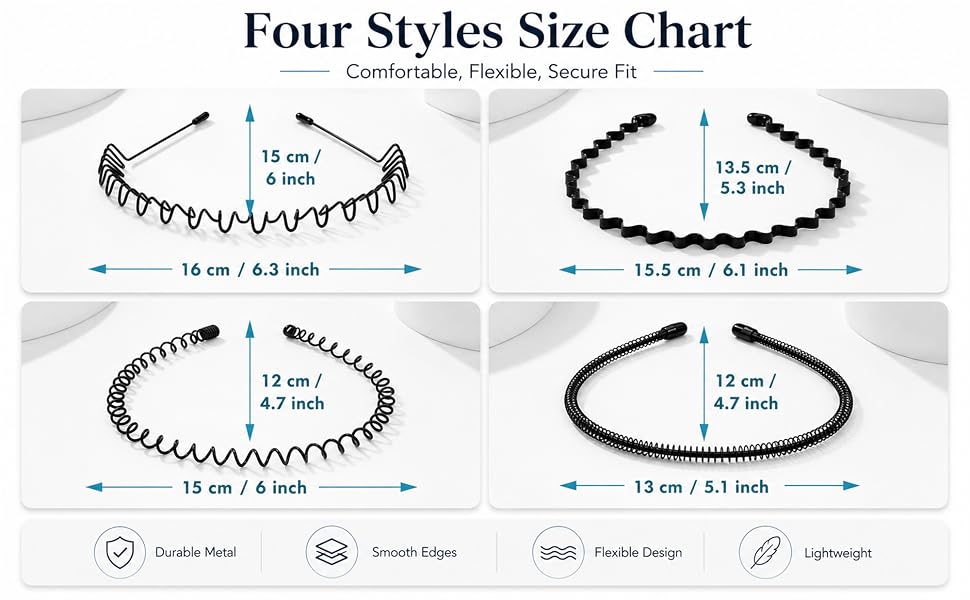 Metal Headbands for Men