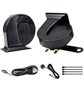BANHAO Car Horn For Truck Snail Horns 12v Waterproof High Low Tone Universal Fit Super Loud Elect...