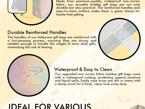 Gift bags with handles