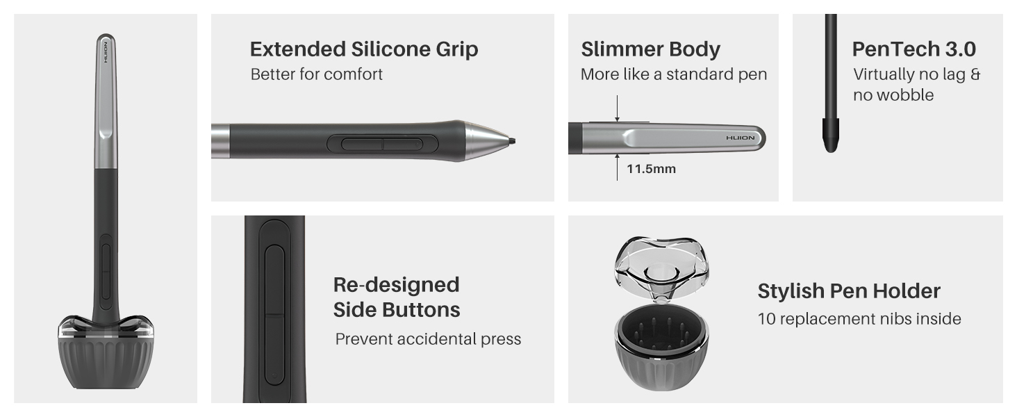 New Digital Stylus, Better Pen Performance.