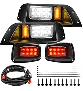 VYYOKMU LED Headlight and Tail Light Kit for EZGO TXT 1996-2013 Gas and Electric, Street Legal 12...