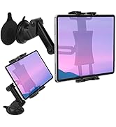 Tablet Car Dashboard &amp; Windshield Mount, Universal 360° Adjustable Window Dash Suction Cup Holder...