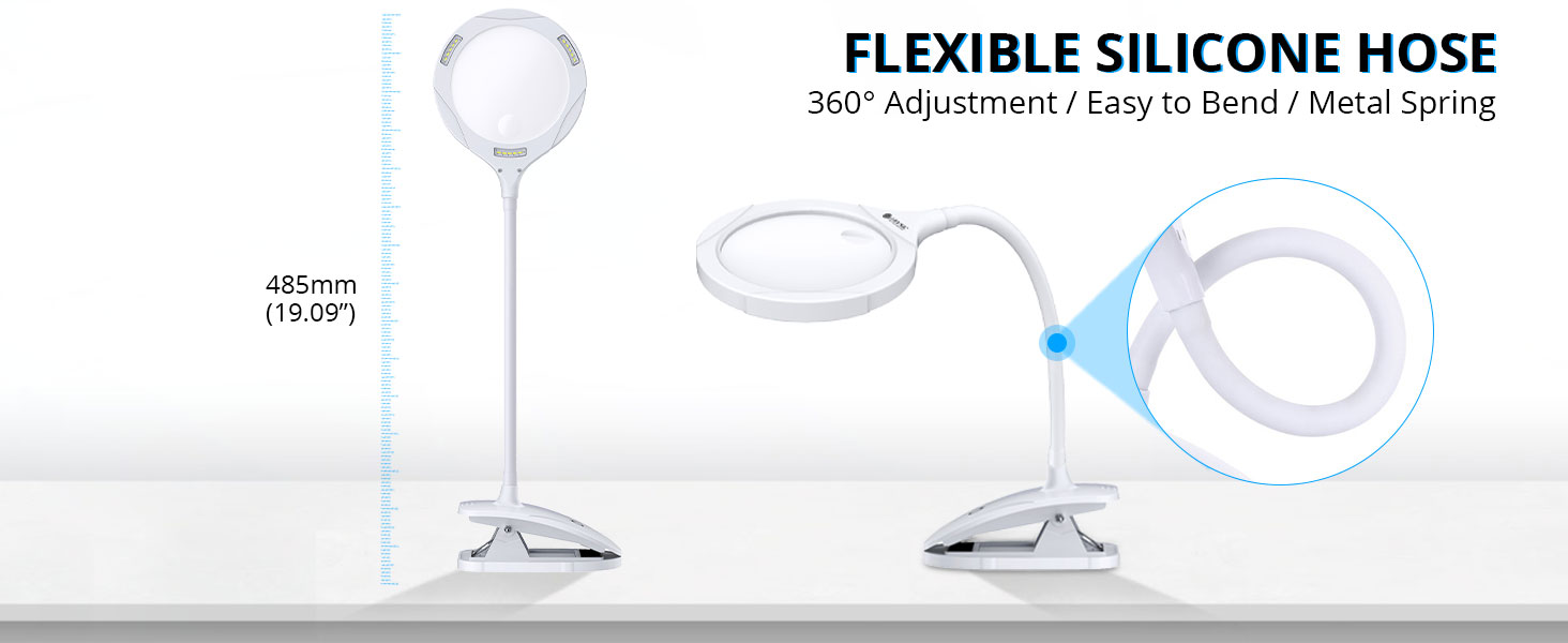 magnifier with light