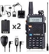 BaoFeng UV-5R 8 Watt Ham Radio BaoFeng Radio with Extra 1800mAh Battery and 771 Antenna Dual Band...