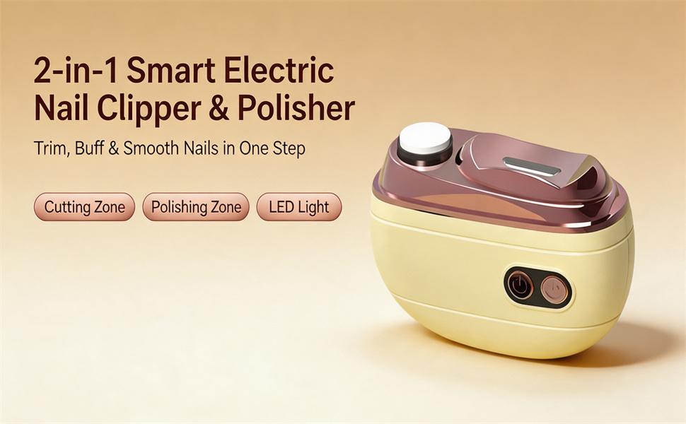2-in-1 Smart Electric Nail Clipper &amp;amp; Polisher