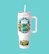 PYD Life 2 Pack 40 OZ Sublimation Tumblers with Handle White Blanks Stainless Steel Cups Mugs wit...