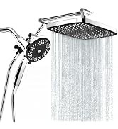 UltrTxenova Rain Shower Head with Handheld Spray Combo,High Pressure Filtered Handheld Shower Hea...