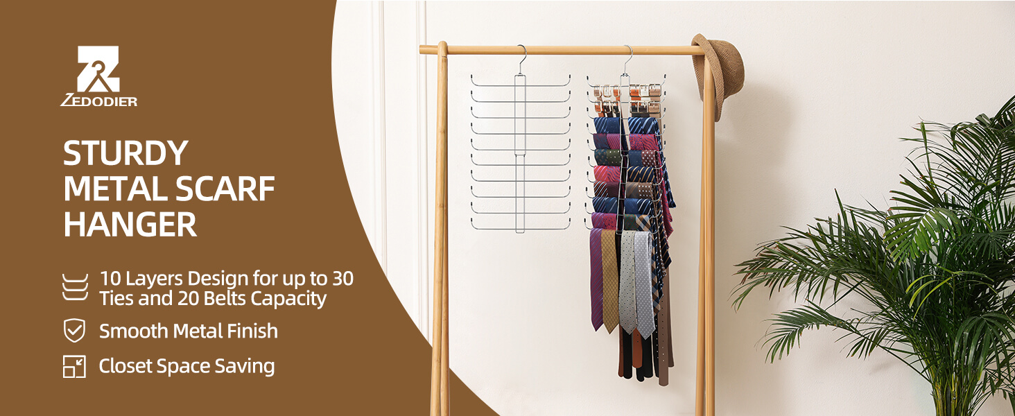 tie rack for closet