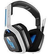 ASTRO Gaming A20 Wireless Headset Gen 2 for PlayStation 5 and 4, PC &amp; Mac - White/Blue