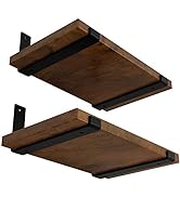 LEOPO 12 inch Shelf Bracket for DIY Floating Shelf, 1/5 inch Thick Heavy Duty Bracket, 4 Pack, 11...