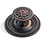 khtumeware 2 Pack 2.5 Inch Oil Rubbed Bronze Cabinet knobs with Backplate,Vintage Backplate for C...