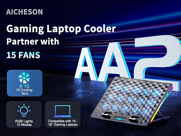 aicheson aa2 laptop cooling pad for lap