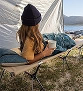 Naturehike ArmyWild Folding Camping Cot, Height Adjustable Ultralight Backpacking Cot, Portable C...