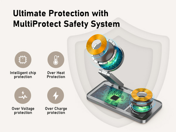 foldable 3 in 1 wireless charging station