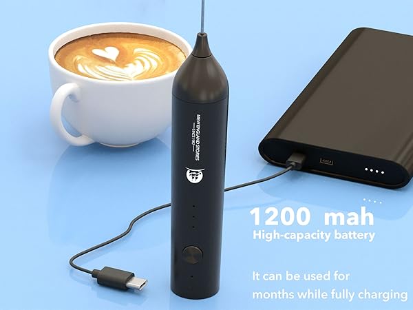 RECHAGEABLE MILK FROTHER