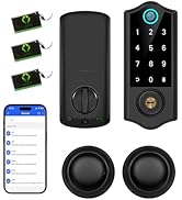 Harfo Fingerprint Smart Door Locks for Front Door with Handle Set, App Control, Keyless Entry Doo...