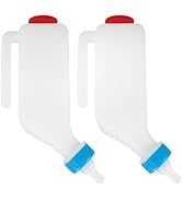 Calves Nurser Bottles Hanging Cow Lamb Milk Feeding Bottle with Caps Snap On Handles