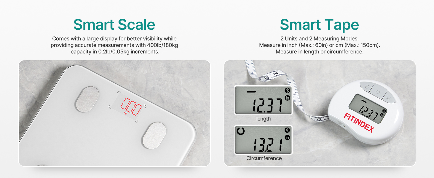 scale for body weight bathroom smart weighing bmi scales Body tape measure smart tape measure