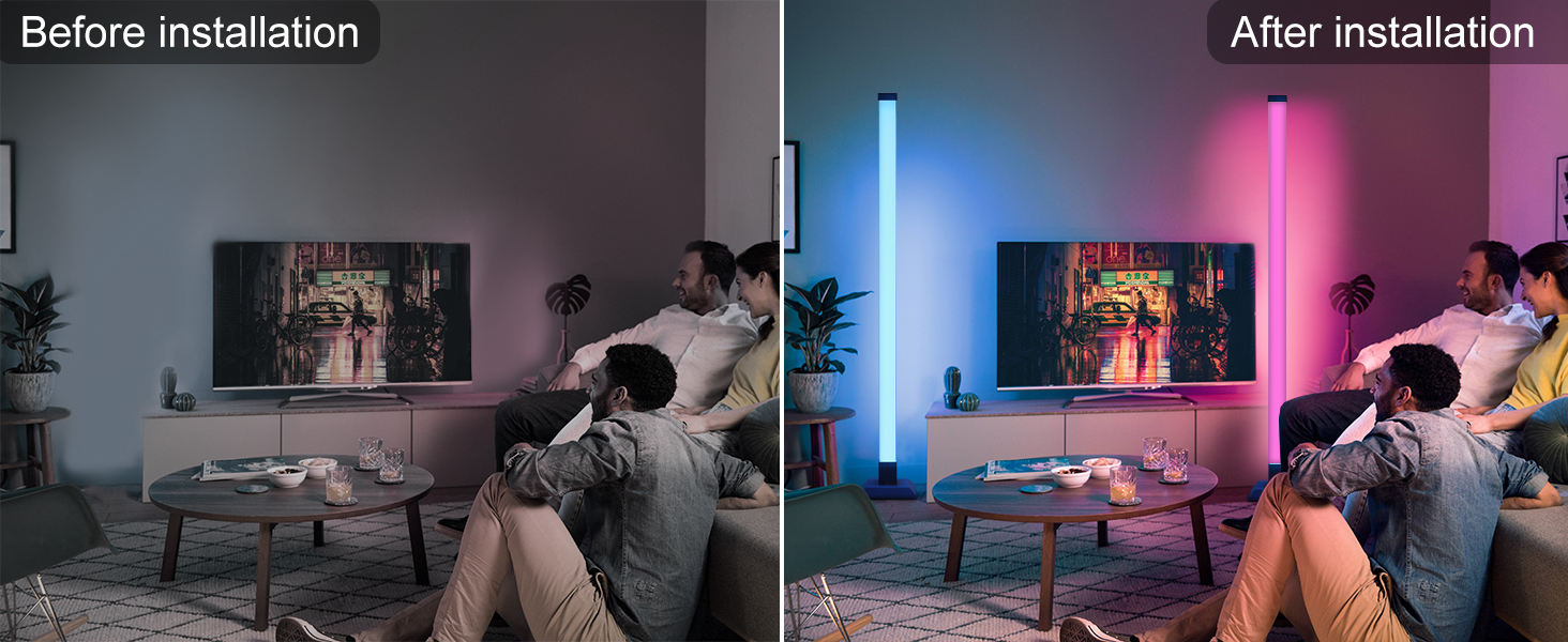 Indoor Floor Light, RGB LED Light, corner LED Light