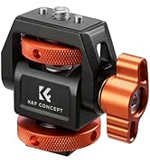 K&amp;F Concept Adjustable Camera Monitor Mount, Aluminum Camera Mount 360° Swivel 180° Tilt with Col...