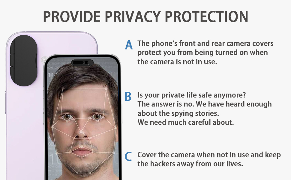 EYSOFT Privacy Lens Cover Compatible for iPhone 17