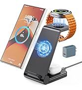 Wireless Charger for Samsung, 3 in 1 Wireless Charging Station for Samsung Galaxy Watch 8 7 6 5 4...