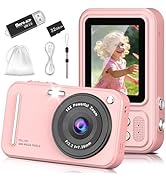 Digital Camera for Kids, 48MP FHD 1080P Point and Shoot Digital Cameras with 16X Zoom Anti-Shake,...