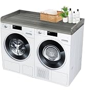 Royxen Laundry Countertop Solid Wood, Countertop for All Front-loaded Washing Machine and Dryer, ...