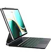 CHESONA iPad Pro 12.9 Inch Case with Keyboard, Multi-Touch Trackpad with 7 Color Backlit, Floatin...