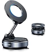 ELESULTRA Magnetic Phone Holder for Car - Suction Cup Phone Mount for Magsafe, Universal 360° Das...