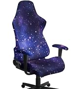 Doojoayie Galaxy Gaming Chair Covers Slipcovers Stretch Gamer Chair Cover with Armrest Covers Wat...