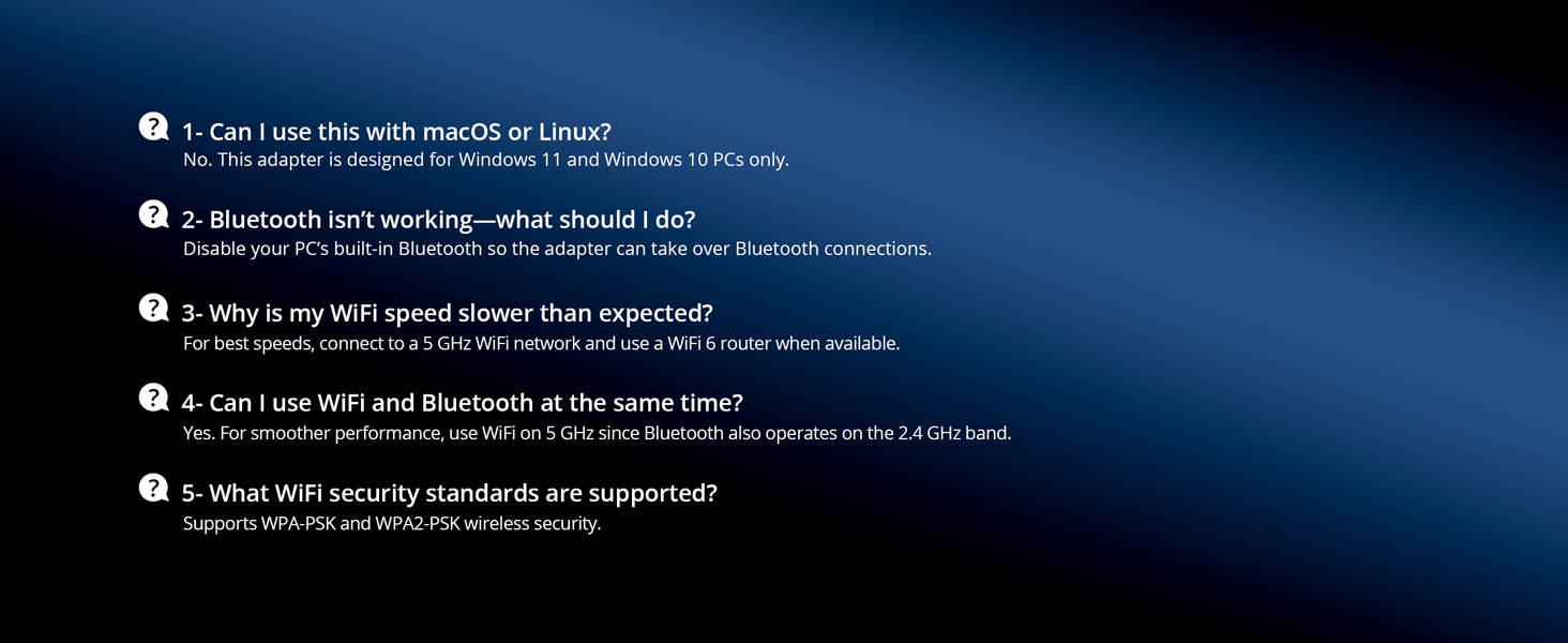 Frequently Asked Questions on Setup Installation and Performance