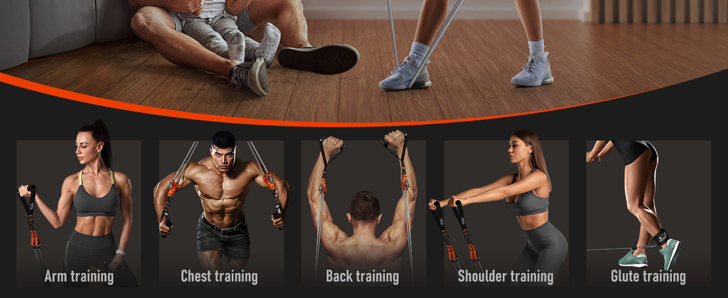 Exercise Bands with Handles