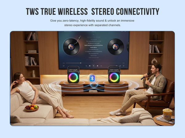 Karaoke Machine Mini Karaoke Machine Portable Bluetooth Speaker Karaoke Machine for Adults TWS