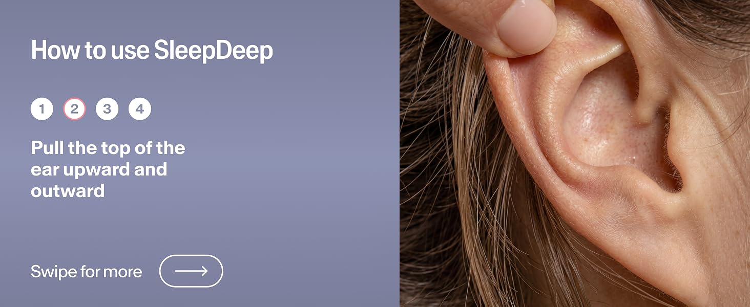 Step 2: Pull top of ear upward and outward