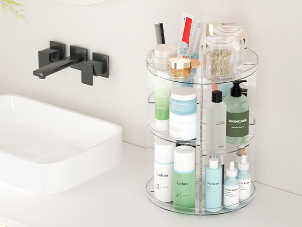 bathroom storage and organizer countertop