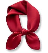 PoeticEHome Solid Color Mulberry Silk Scarf - Lightweight 27