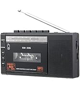 Portable Cassette Player and Recorder , Cassette Tape to MP3 Digital Converter with AM FM Radio, ...
