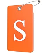 Gostwo 2 Pack Luggage Tags for Suitcases, 26 Initial Letter Travel Luggage Baggage Identification...